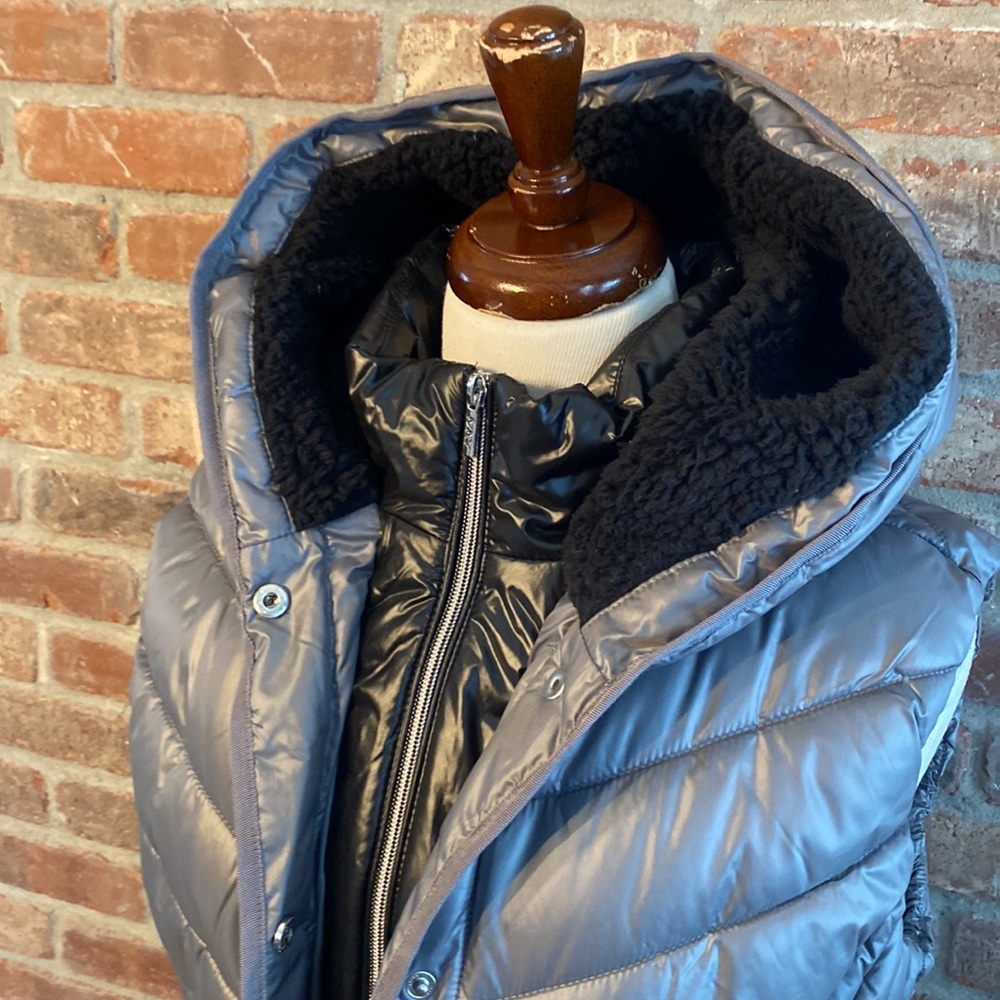 Marc New York large gray and black puffer vest - Picture 2 of 9